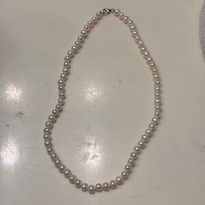 Pearl Strand Necklace in White - Classic Women's Jewelry